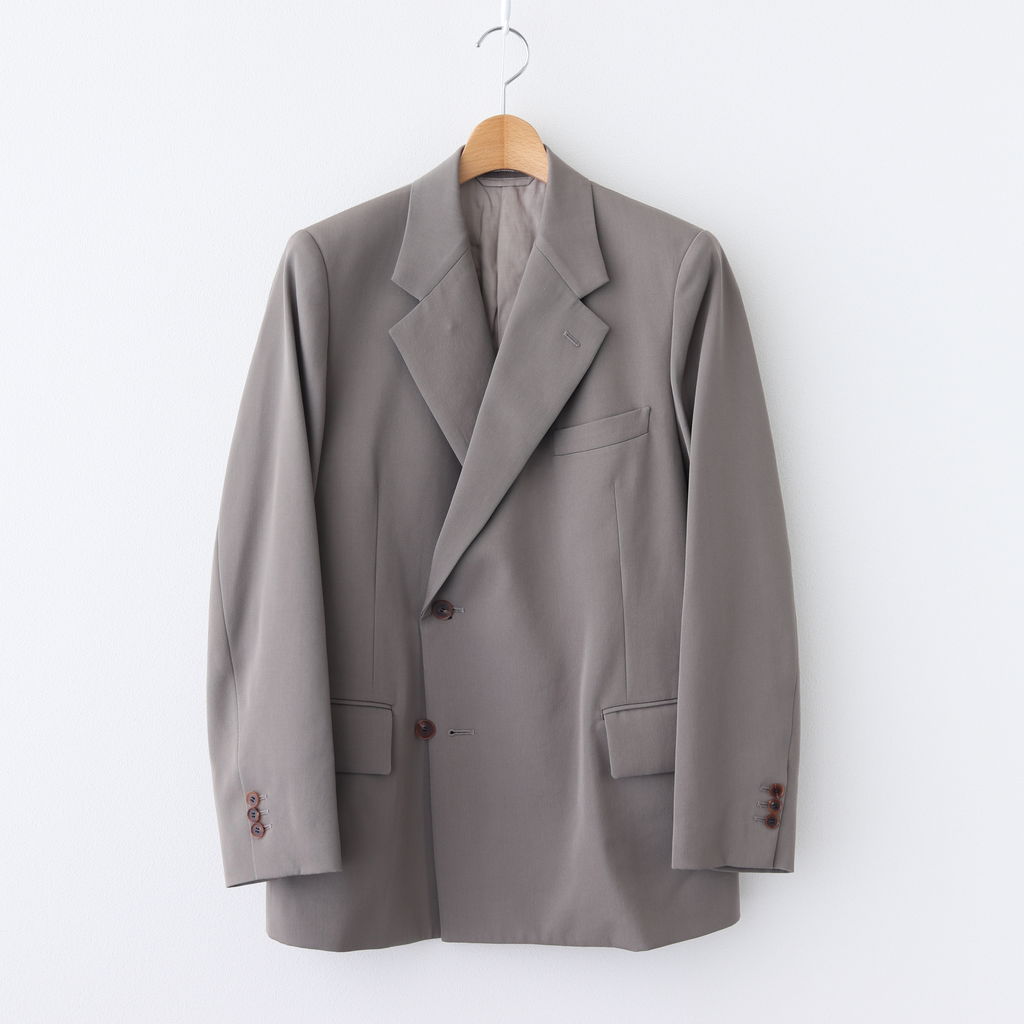 AURALEE WOOL MAX GABARDINE DOUBLE JACKET - テーラードジャケット