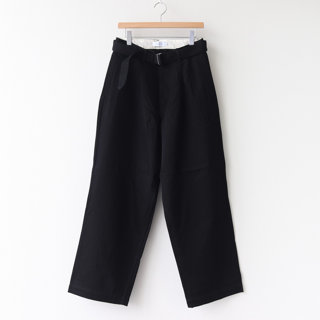 Graphpaper | グラフペーパー [ HARD TWILL BELTED PANTS #BLACK
