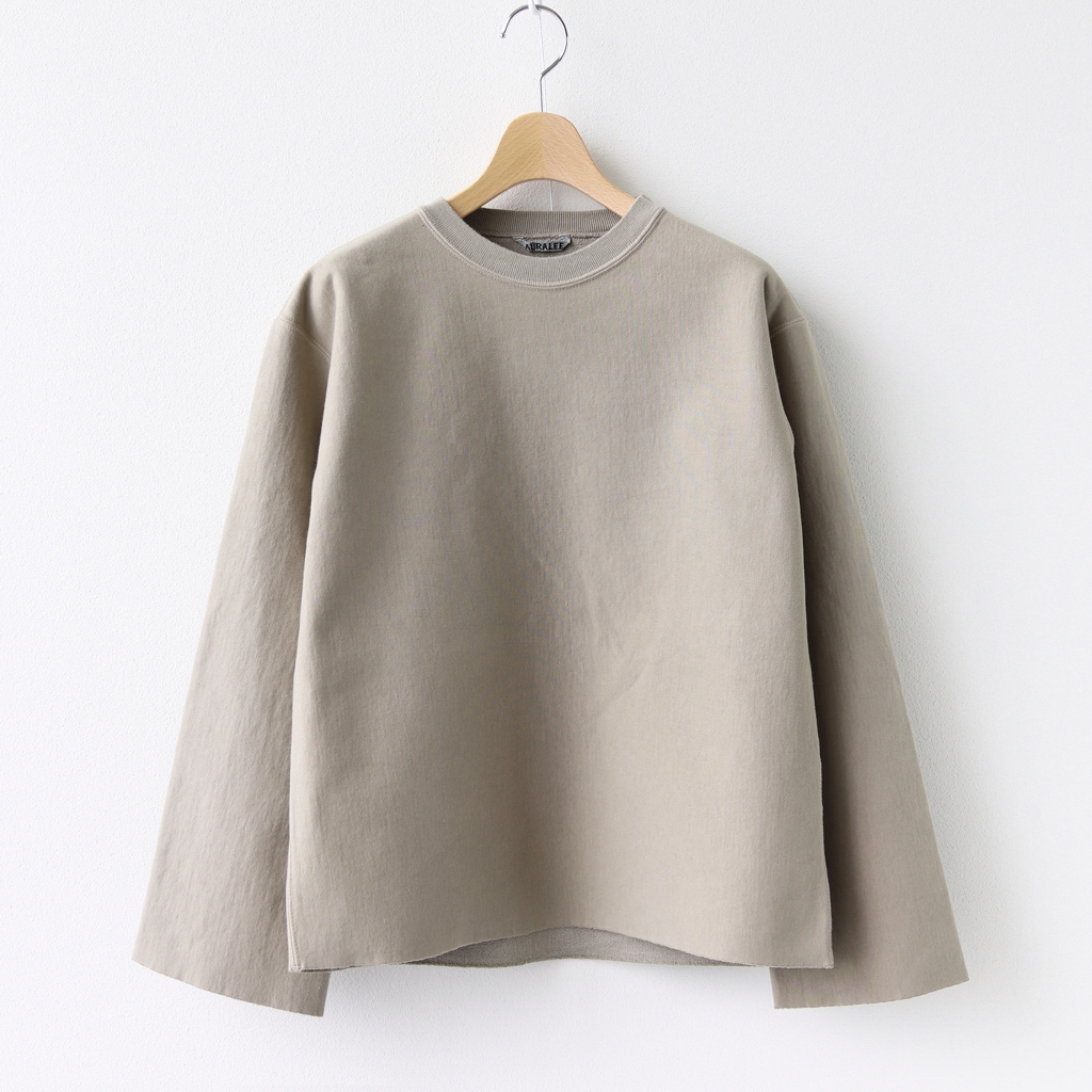 AURALEE | オーラリー [ SUPER MILLED SWEAT CUT-OFF P/O #KHAKI GRAY