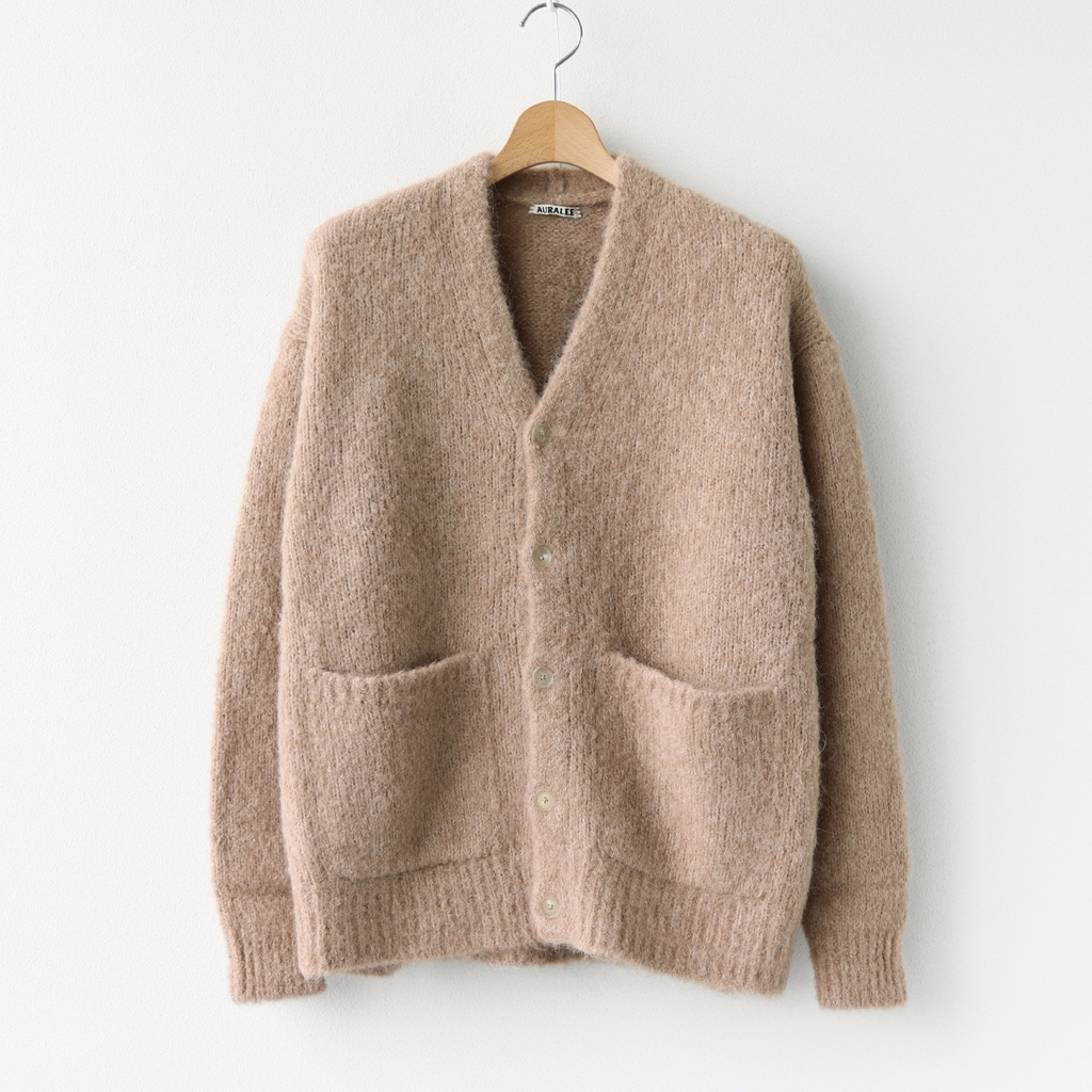 AURALEE | オーラリー [ ALPACA WOOL SUPER LIGHT KNIT BIG CARDIGAN 