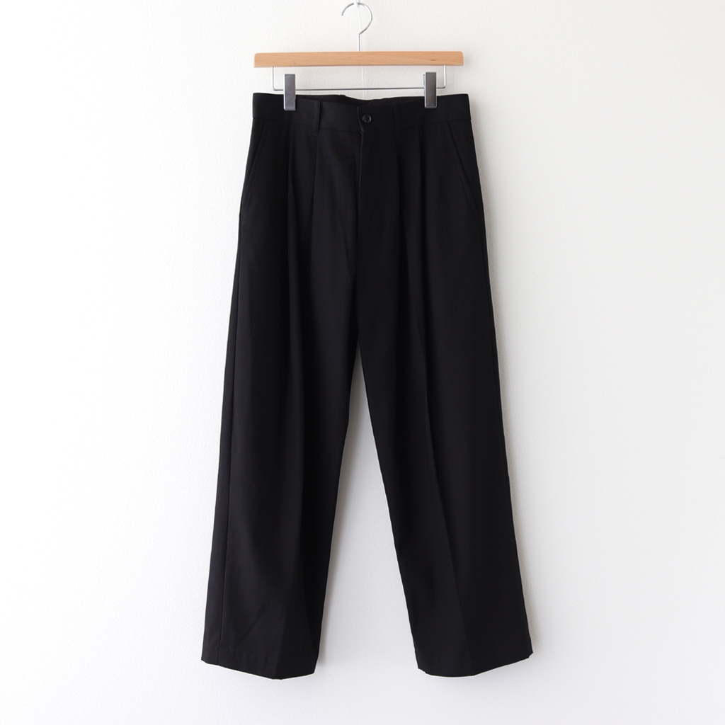 stein | シュタイン [ WIDE STRAIGHT TROUSERS #BLACK [ST.203-1