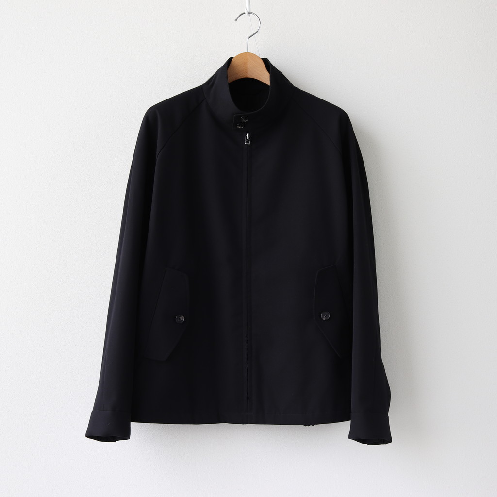 The CLASIK | ザ・クラシック [ HARRINGTON WOOL55% COTTON45% – DORMEUIL WOOL COTTON  GABARDINE #BLACK [20AW-CKJK-005] ] – 着楽（チャクラ/ciacura）