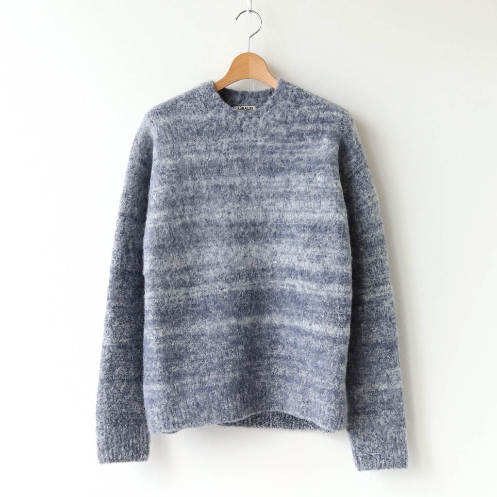 AURALEE | オーラリー [ WOOL ALPACA FELT KNIT KNIT P/O #MIX DARK