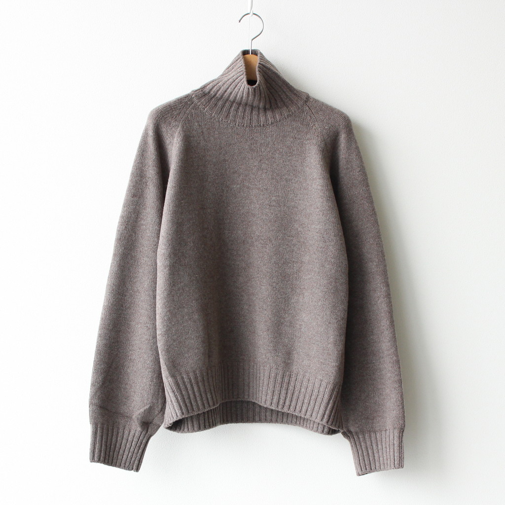 stein EX FINE LAMBS LOOSE HIGH NECK KNIT