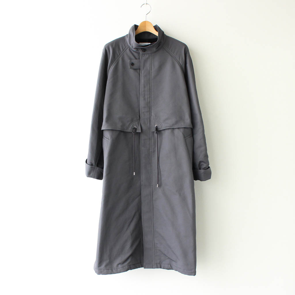 GRAPHPAPER HARD TWILL STAND COLLAR COAT-