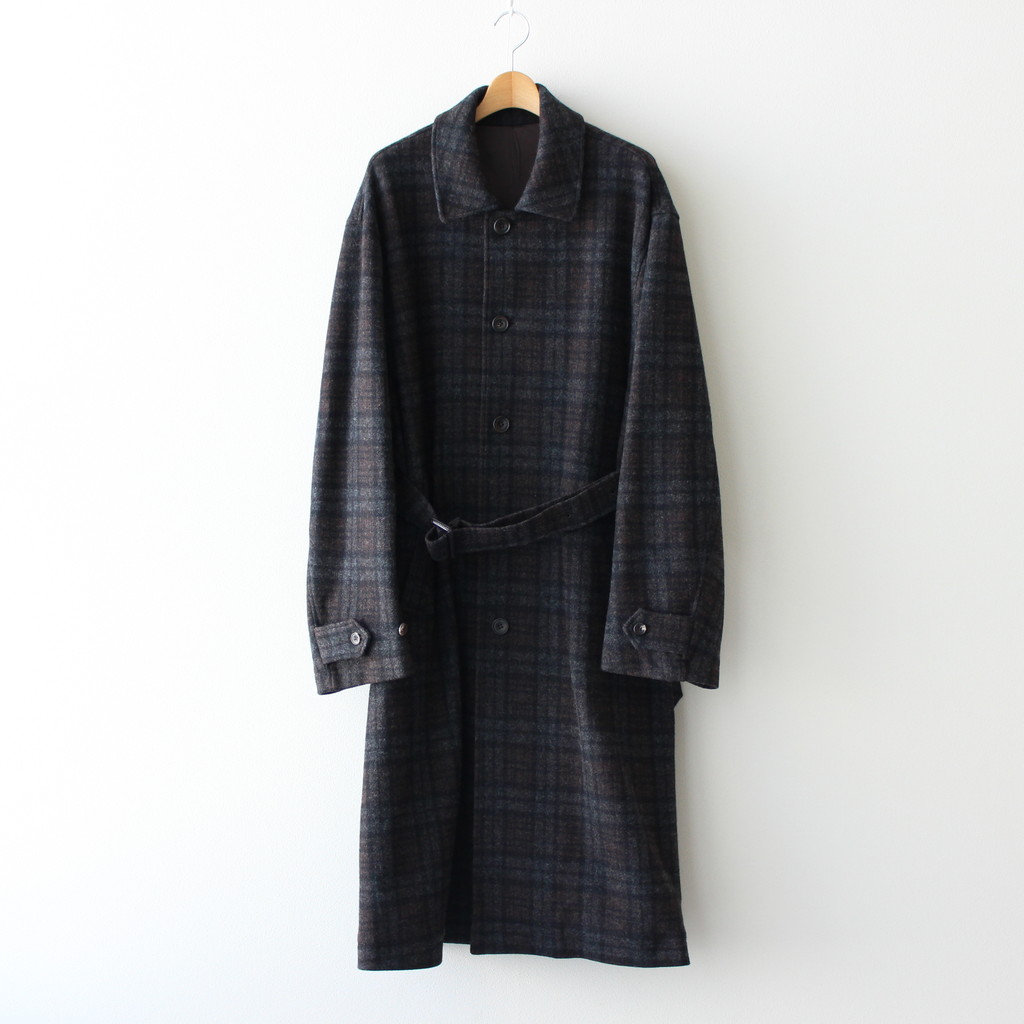 stein | シュタイン [ OVER SLEEVE INVESTIGATED COAT #SHADOW CHECK