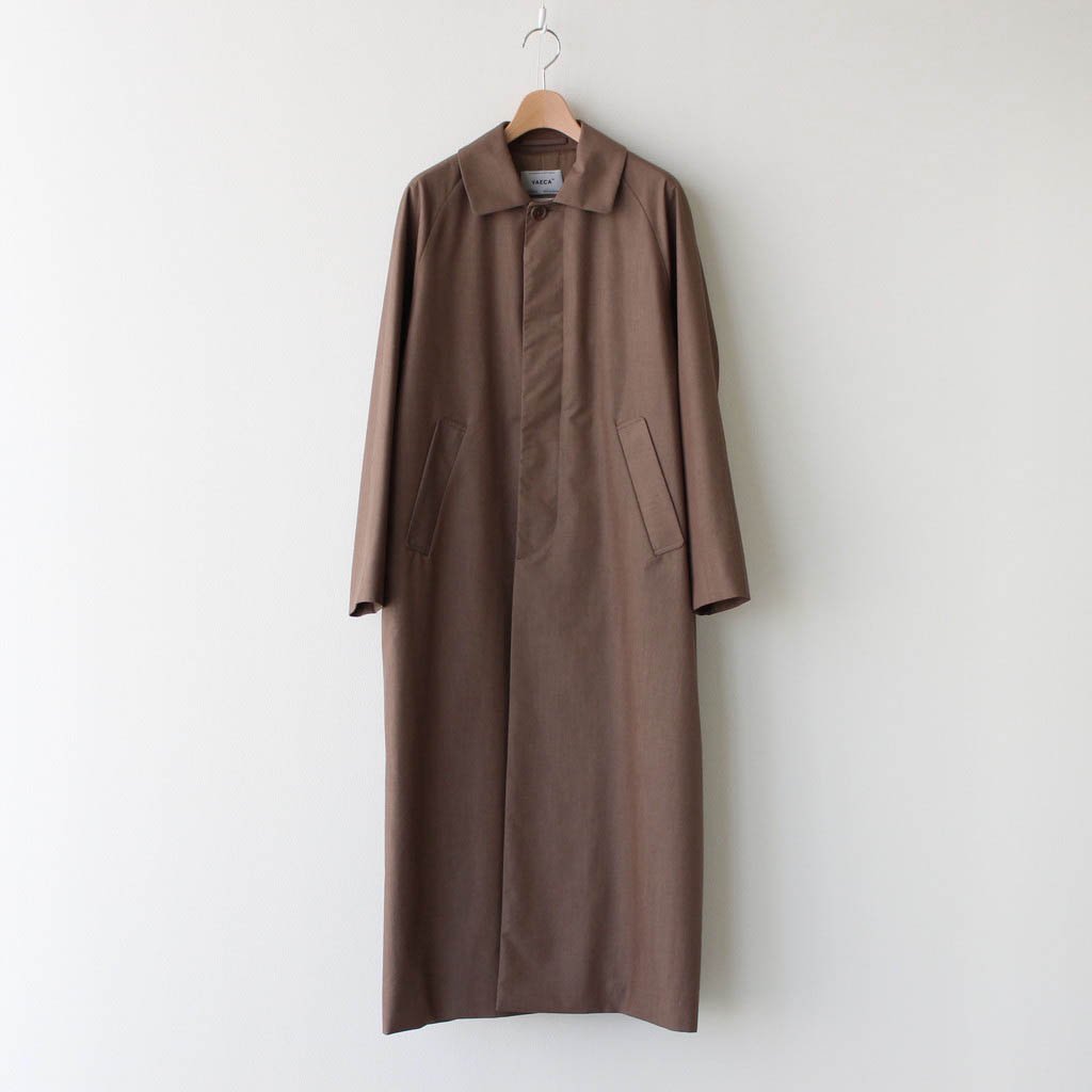 YAECA | ヤエカ [ SOUTIEN COLLAR COAT LONG #BROWN [60555] ] – 着楽（チャクラ/ciacura）