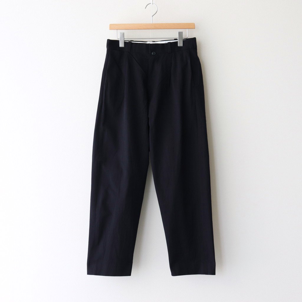 YAECA | ヤエカ [ CHINO CLOTH PANTS TUCK TAPERED #NAVY [60652