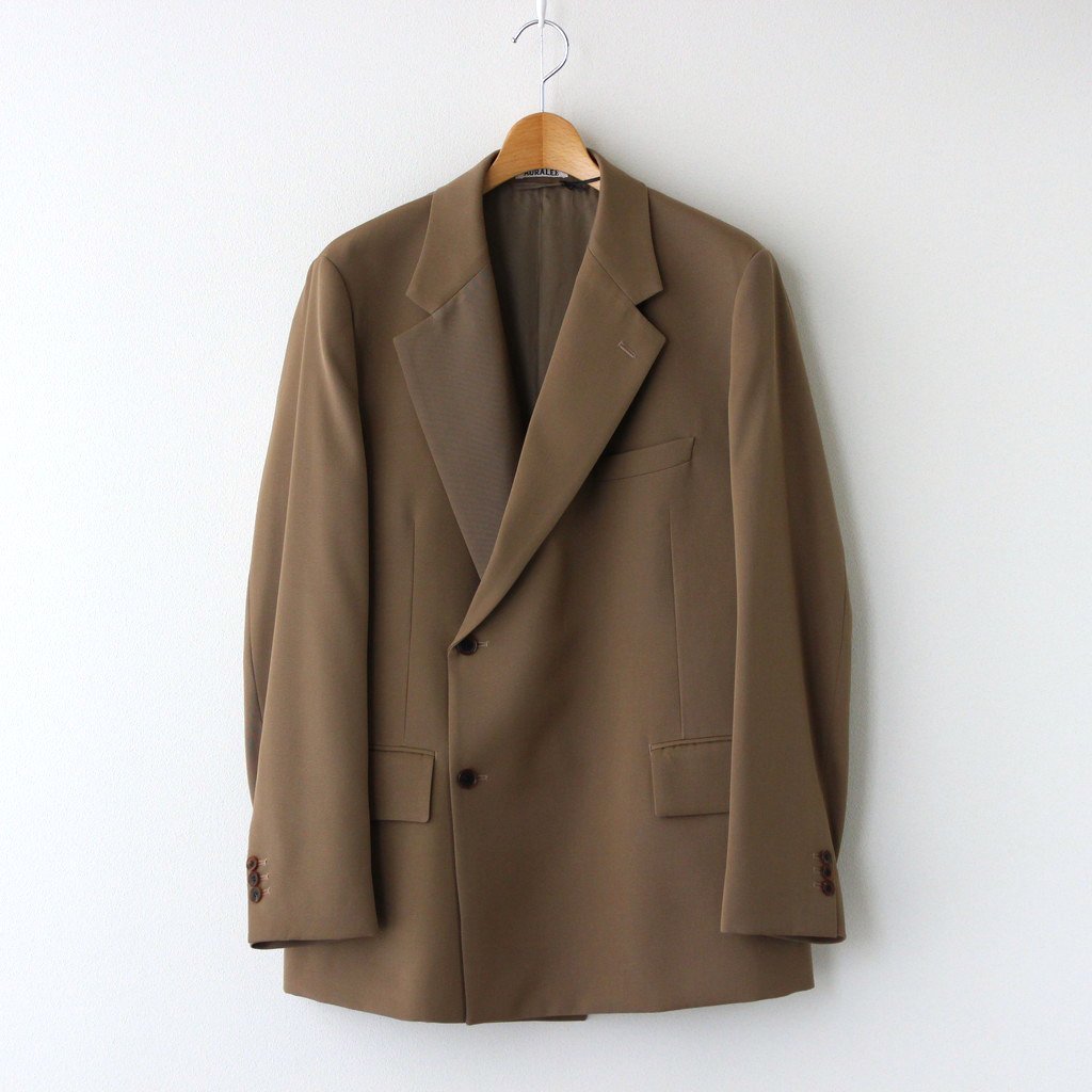 AURALEE MAX GABARDINE DOUBLE JACKET - テーラードジャケット