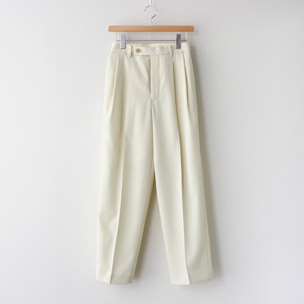 AURALEE | オーラリー [ LIGHT WOOL MAX GABARDINE SLACKS #IVORY [A21SP04MG] ] –  着楽（チャクラ/ciacura）