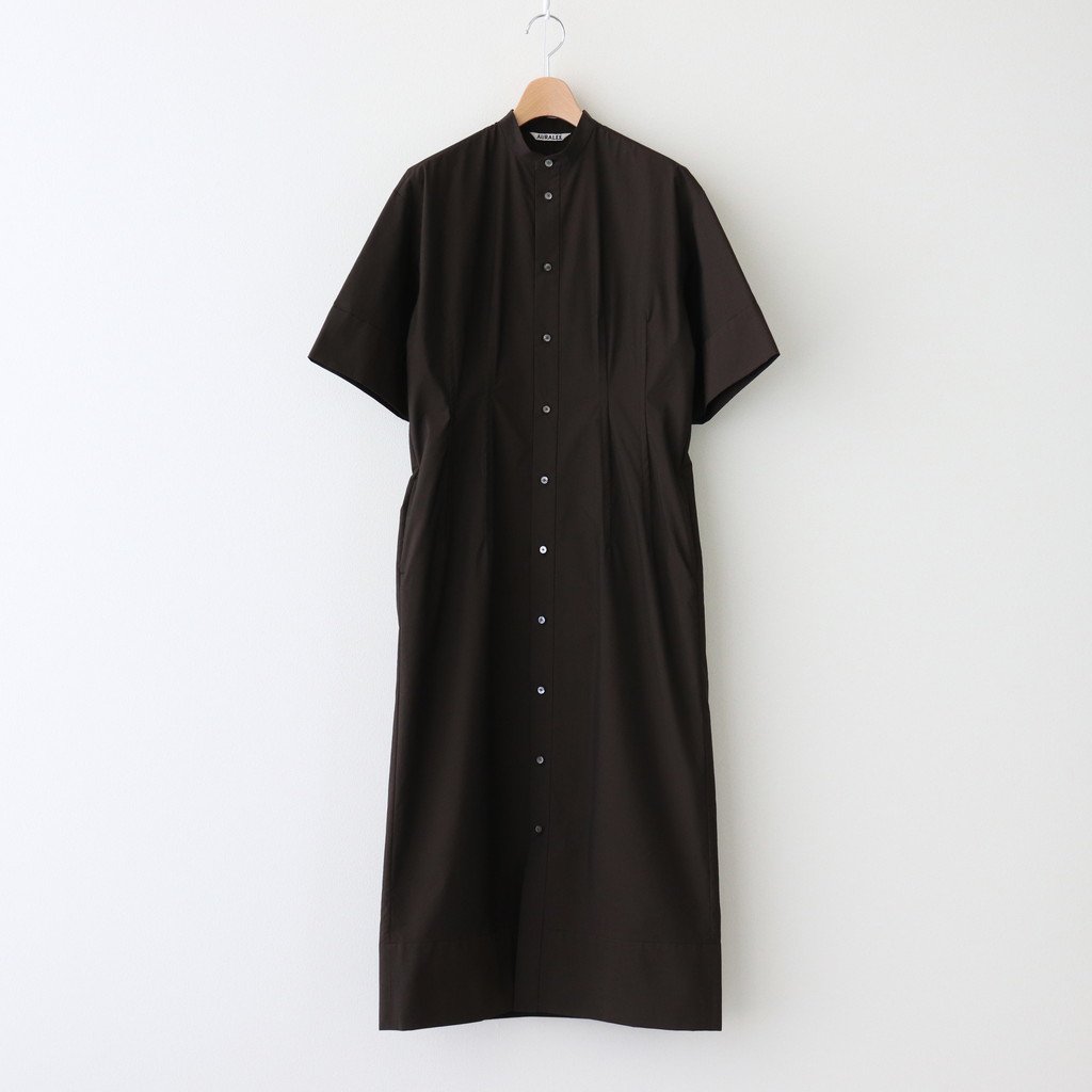 AURALEE | オーラリー [ FINX NYLON CHAMBRAY ONE-PIECE #BLACK