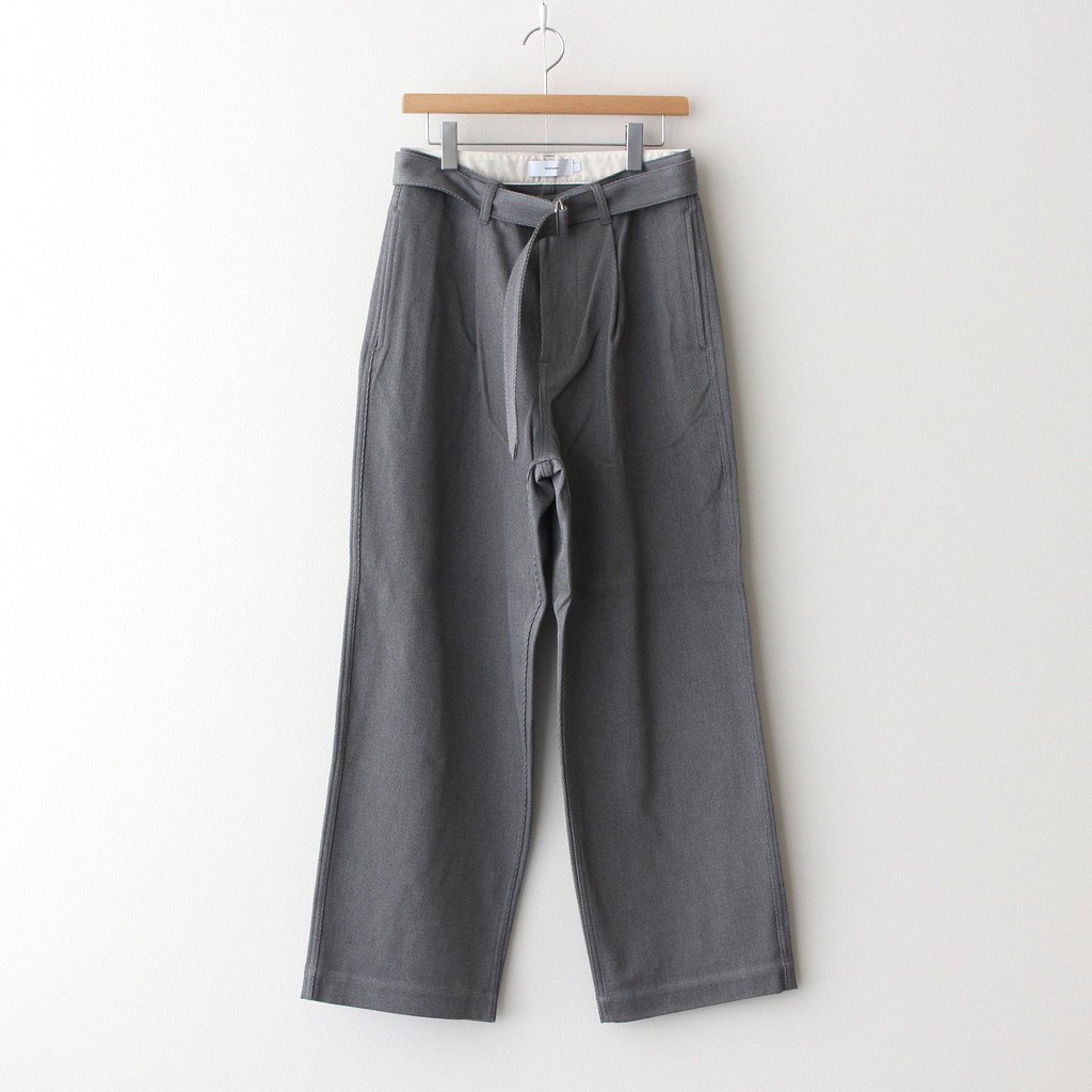 Graphpaper | グラフペーパー [ HARD TWILL BELTED PANTS #H.GRAY