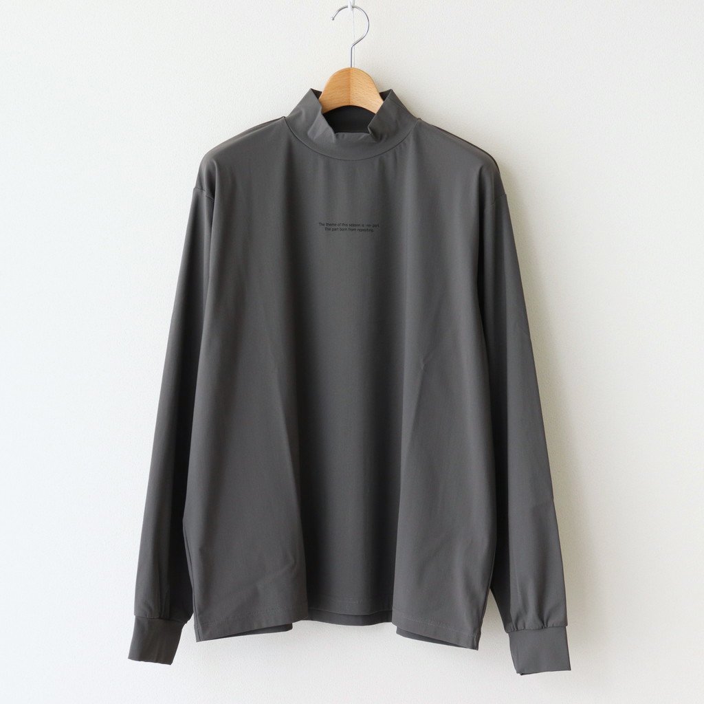 stein | シュタイン [ OVERSIZED HIGH NECK LS #CHARCOAL [ST.253