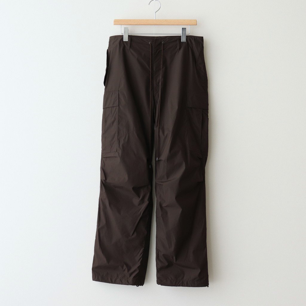 AURALEE | オーラリー [ HIGH COUNT LIGHT NYLON FATIGUE PANTS #DARK ...