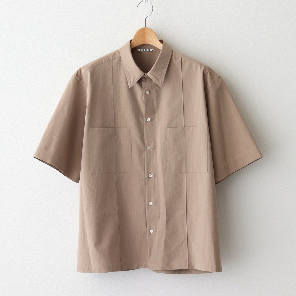 AURALEE | オーラリー [ WASHED FINX RIPSTOP CHAMBRAY HALF SLEEVED