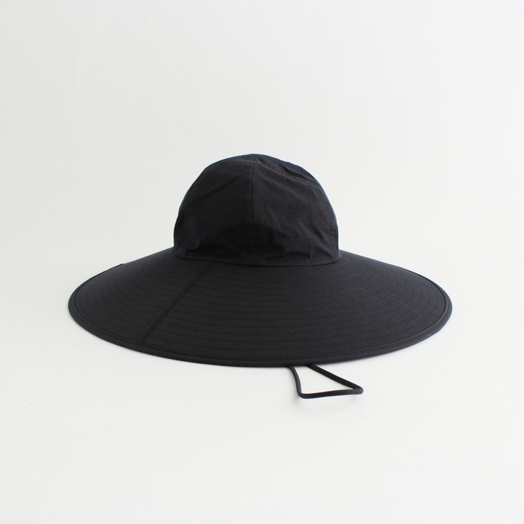 auralee Chambray Long Brim Hat Made