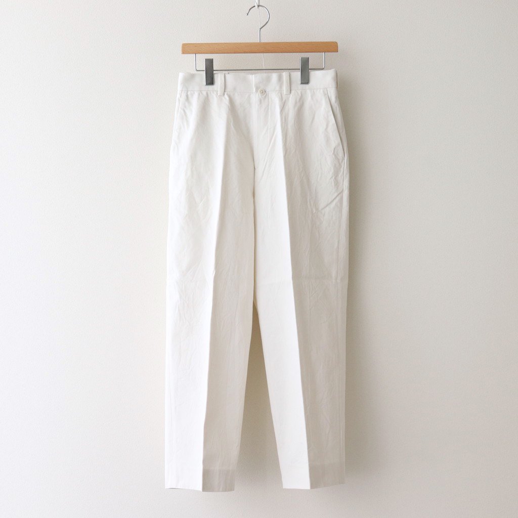 YAECA | ヤエカ [ CHINO CLOTH PANTS CREASED #WHITE [11607] ] – 着楽（チャクラ/ciacura）