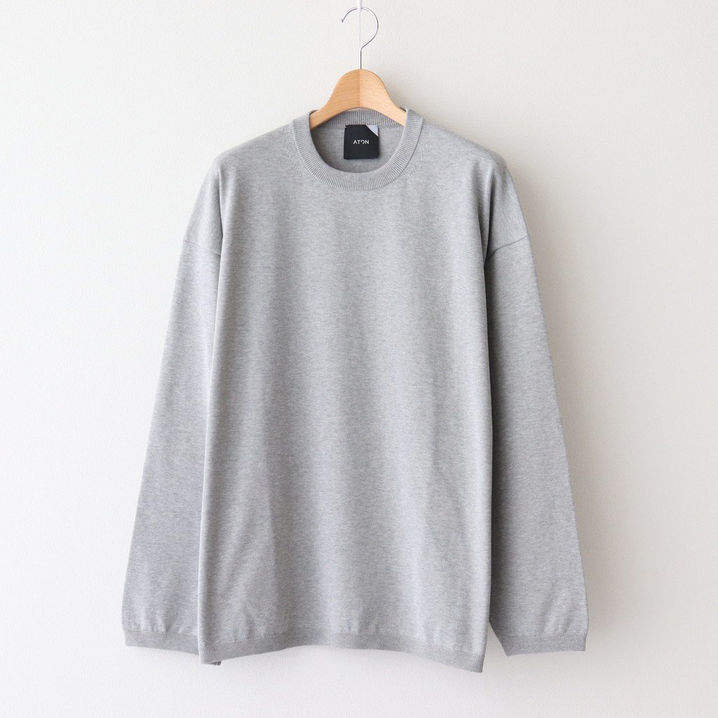 ATON | エイトン [ ORGANIC COTTON NATURAL DYE OVERSIZED SWEATER