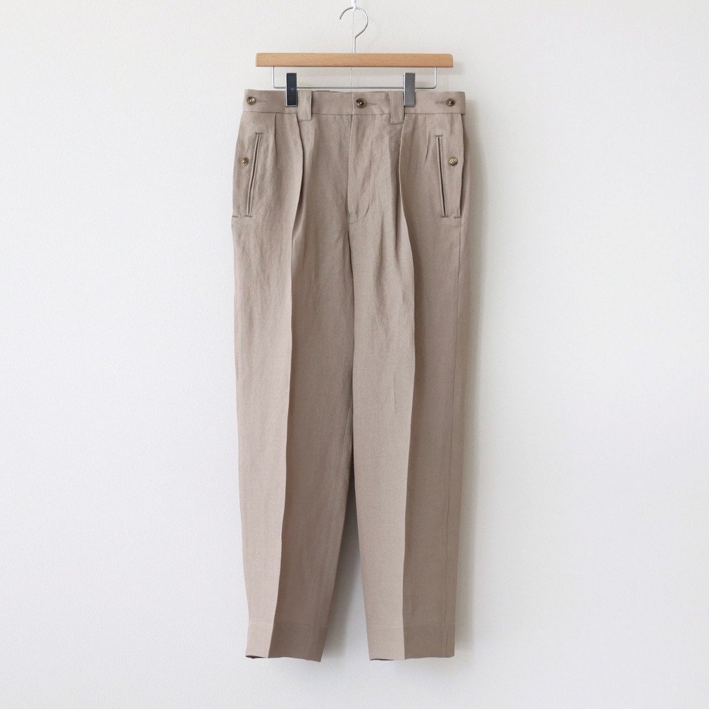 YOKE | ヨーク [ PAPER KERSEY FRENCH GURKHA TROUSERS #SAND BEIGE