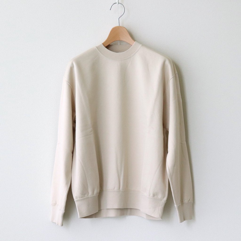 AURALEE | オーラリー [ ELASTIC HIGH GAUGE SWEAT P/O #IVORY