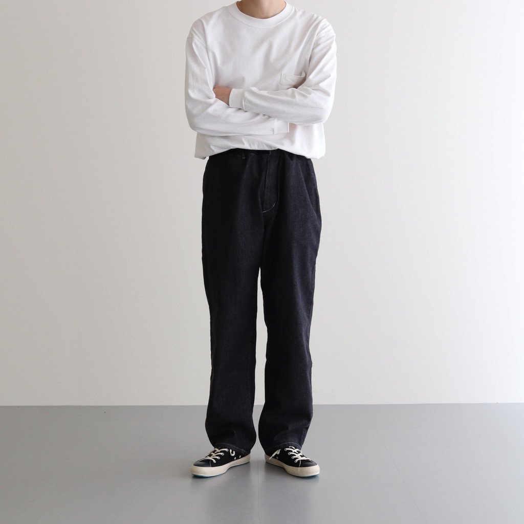 Graphpaper グラフペーパー DENIM BAGGY PANTS グレー