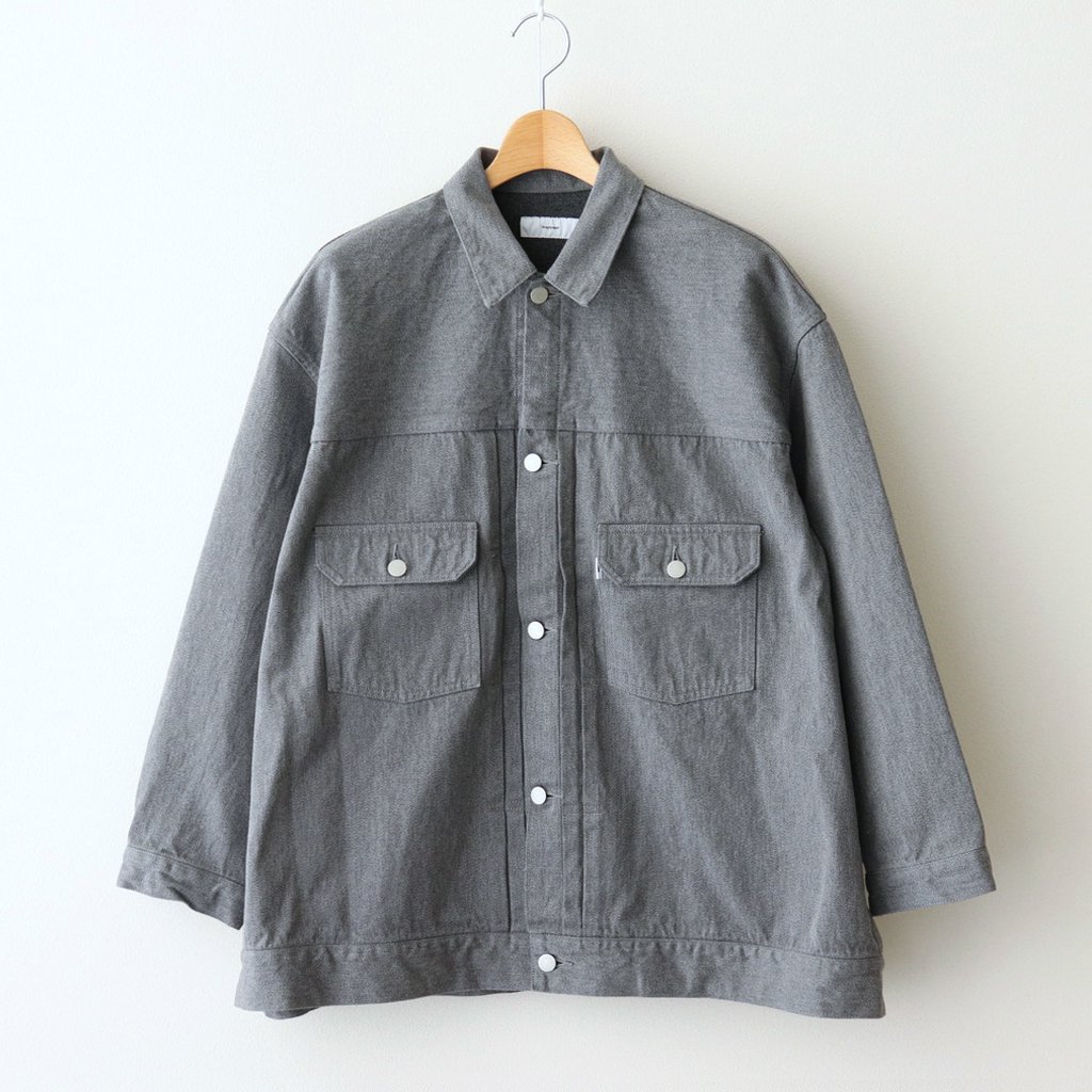 Graphpaper | グラフペーパー [ COLORFAST DENIM JACKET #GRAY [GM213