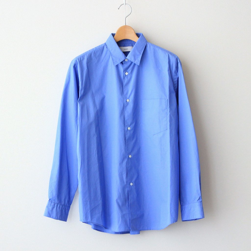 Graphpaper | グラフペーパー [ BROAD L/S REGULAR COLLAR SHIRT #BLUE