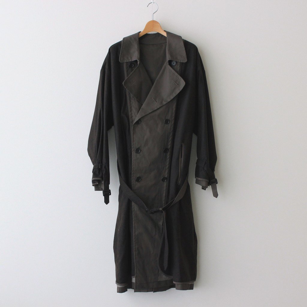 YOKE | ヨーク [ REVERSIBLE TRENCH COAT #SMOKY BROWN [YK21AW0142C