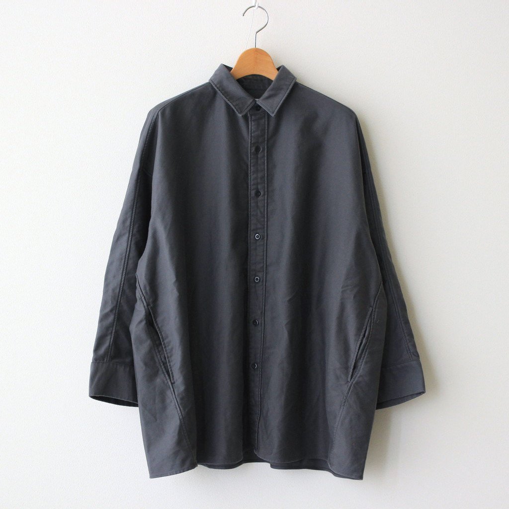 Graphpaper | グラフペーパー [ LIGHT MOLESKIN YOKE SLEEVE SHIRT #C.GRAY  [GM213-50088] ] – 着楽（チャクラ/ciacura）