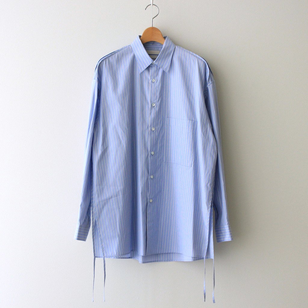 YOKE | ヨーク [ THOMAS MASON STRIPED PIPING SHIRT #SAXE