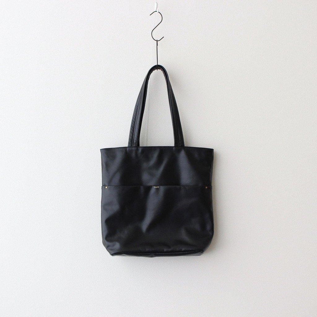 texnh | テクネ [ TEXNH SIGNATURE TOTE / LEATHER #BLACK [B02004L