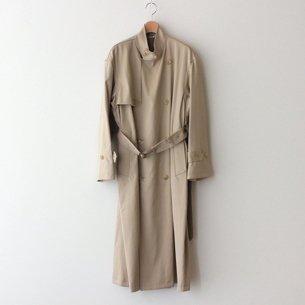 AURALEE | オーラリー [ WASHED FINX CHAMBRAY TWILL LONG COAT #BEIGE 