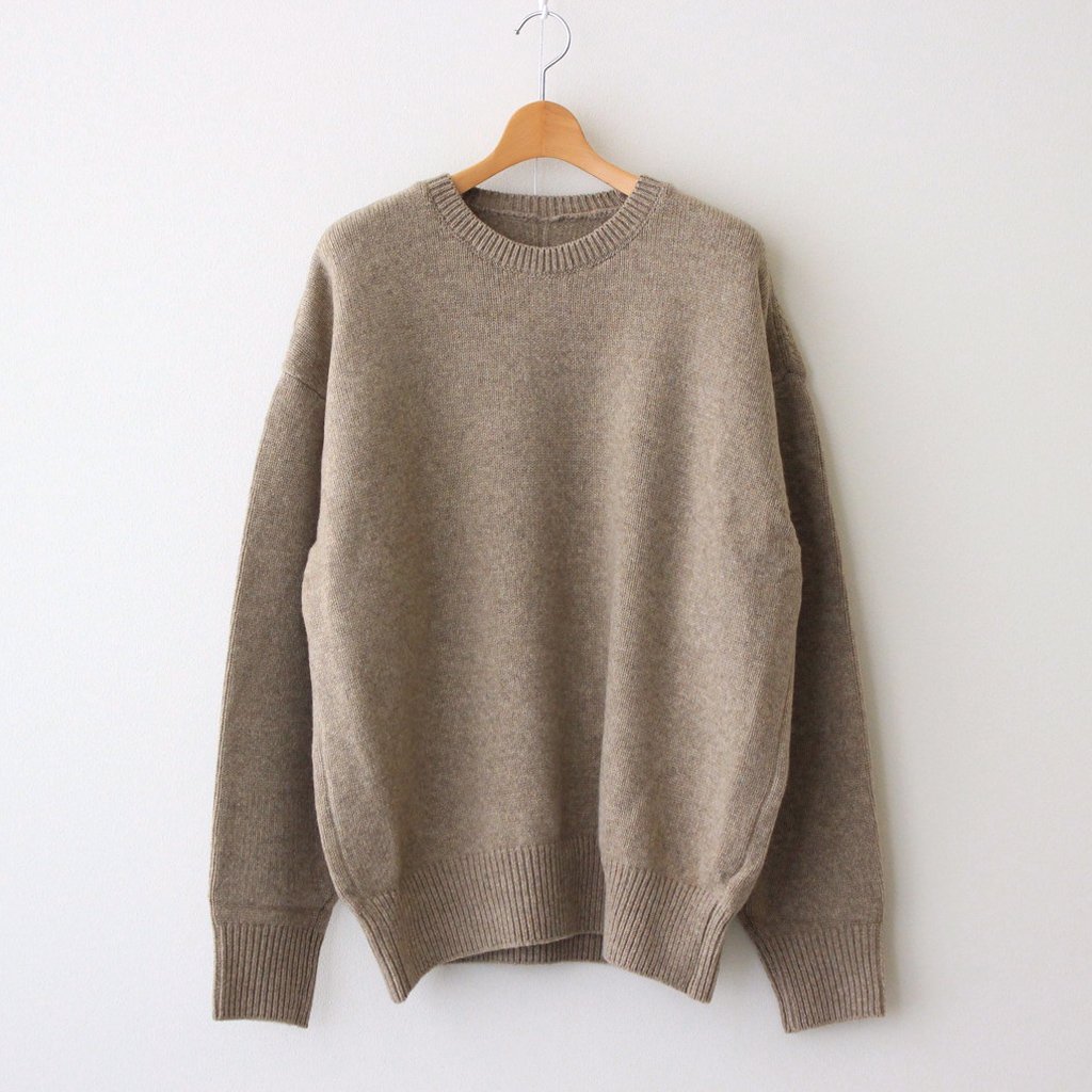 stein | シュタイン [ EX FINE LAMBS CREW NECK KNIT LS #BEIGE [ST