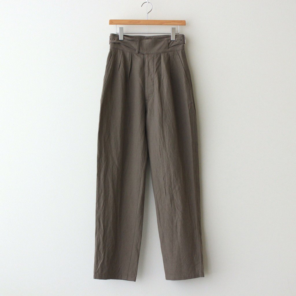 LENO | リノ [ SIDE BELTED GURKHA TROUSERS #BEIGE [H2102-PT002