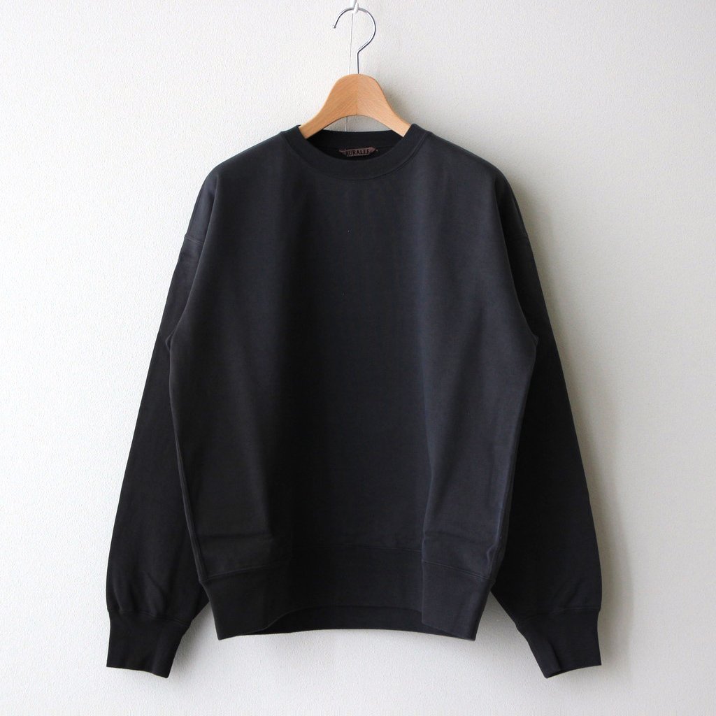 AURALEE | オーラリー [ ORGANIC COTTON COMPACT SWEAT P/O #INK BLACK