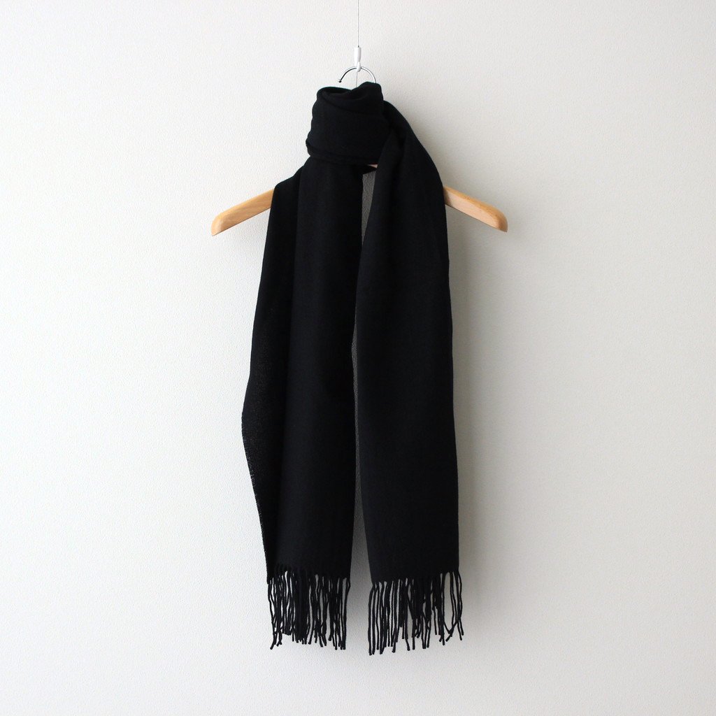 AURALEE | オーラリー [ BABY CASHMERE AIRY STOLE #TOP BLACK