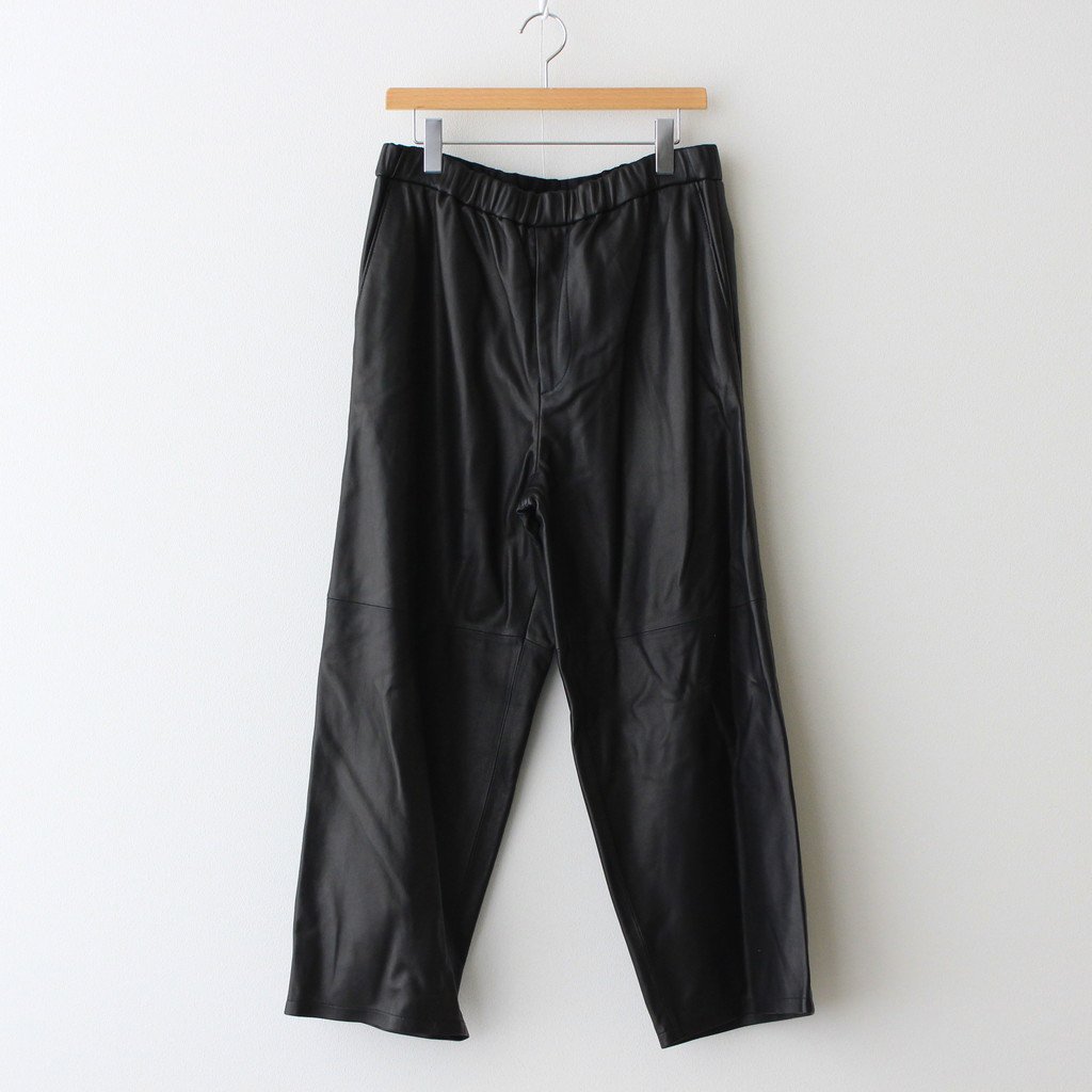 【AULAREE】LAMB LEATHER EASY PANTS