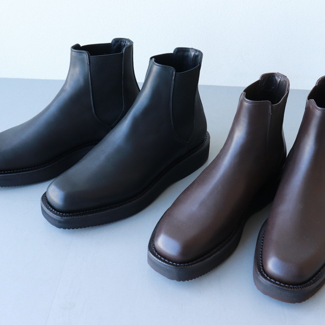 AURALEE / LEATHER SQUARE BOOTS MADE BY FOOT THE COACHER – 着楽 