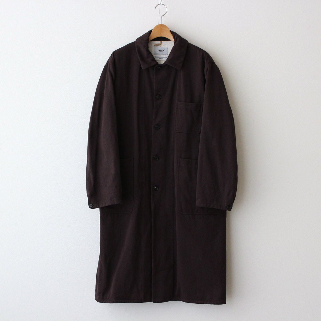 YAECA | ヤエカ [ OVER COAT #REDDISH BROWN [41554] ] – 着楽