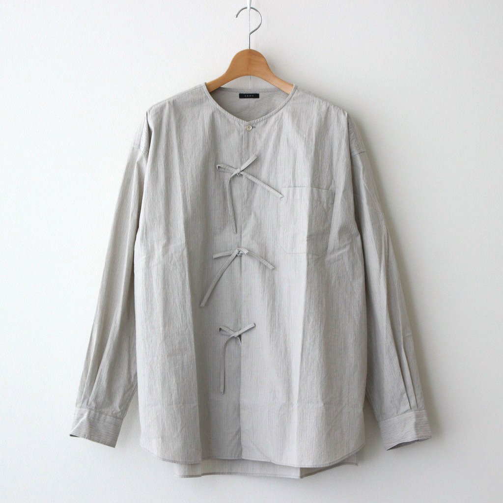 LENO | リノ [ NO COLLAR SLEEPING SHIRT #BEIGE [H2201-SH003] ] –  着楽（チャクラ/ciacura）