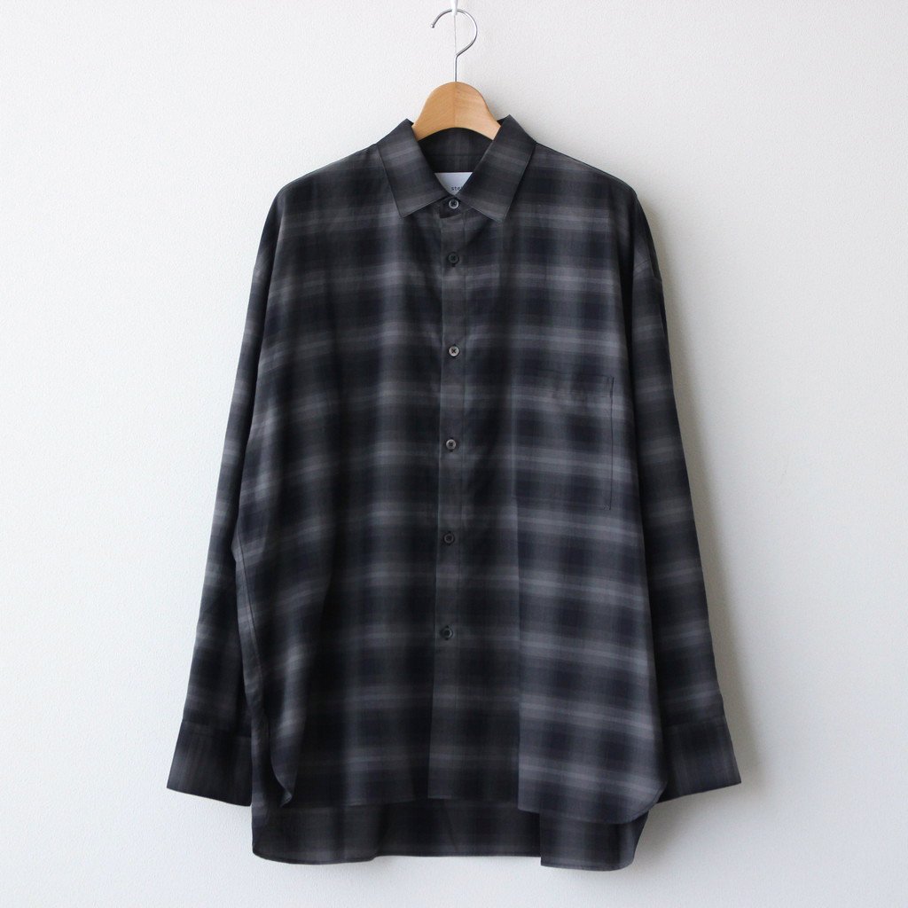 OVERSIZED DOWN PAT SHIRT #OMBRE CHECK-