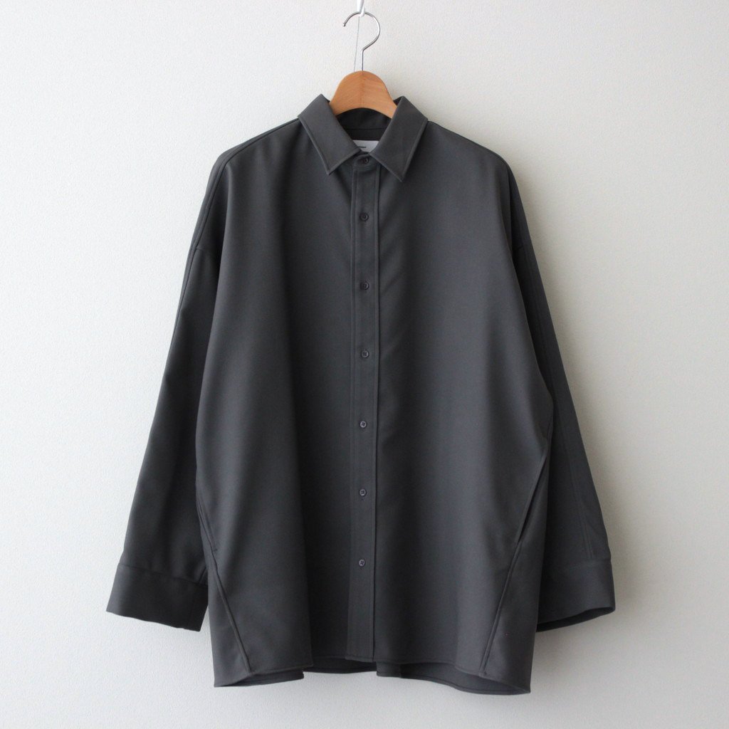 Graphpaper | グラフペーパー [ STRETCH KERSEY LONG YOKE SLEEVE SHIRT #C.GRAY [GM221- 50087] ] – 着楽（チャクラ/ciacura）