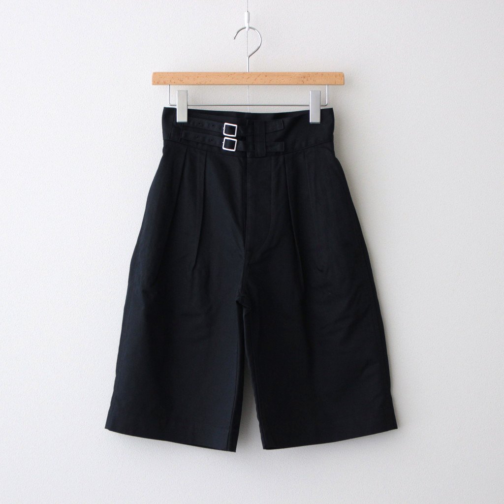 LENO | リノ [ DOUBLE BELTED GURKHA SHORT TROUSERS #DARK NAVY