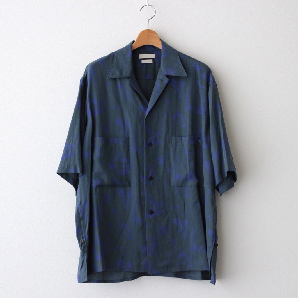 YOKE | ヨーク [ PRINTED HALF SLEEVES SHIRT #TURQUOISE DEEP [YK22SS0324SH] ] –  着楽（チャクラ/ciacura）