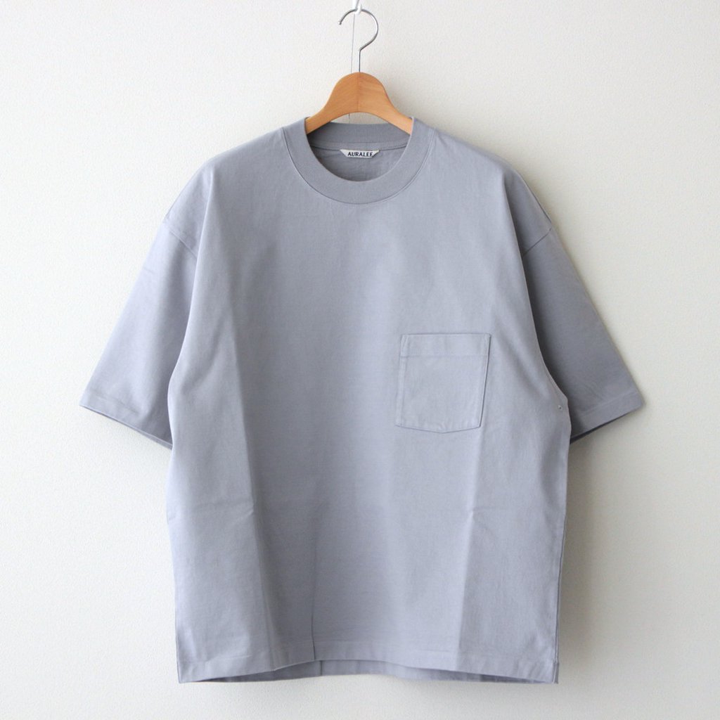 AURALEE | オーラリー [ STAND-UP TEE #BLUE GRAY [A22ST01SU] ] – 着 ...