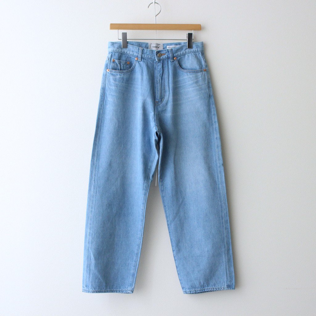 DENIM PANTS WIDE STRAIGHT #L.BLUE [11-11U] – 着楽（チャクラ/ciacura）