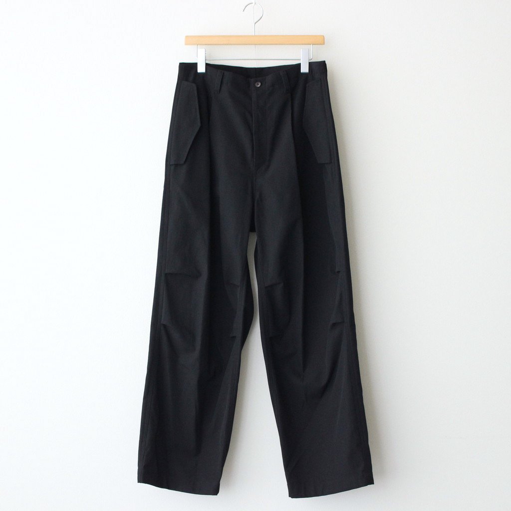 MILITARY WIDE OVER TROUSERS #BLACK [ST.427] – 着楽（チャクラ/ciacura）