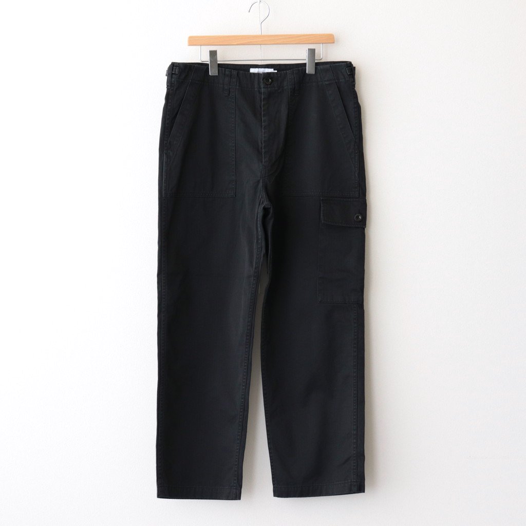 SUVIN HERRINGBONE FATIGUE PANTS #BLACK [GM223-40149B] – 着楽