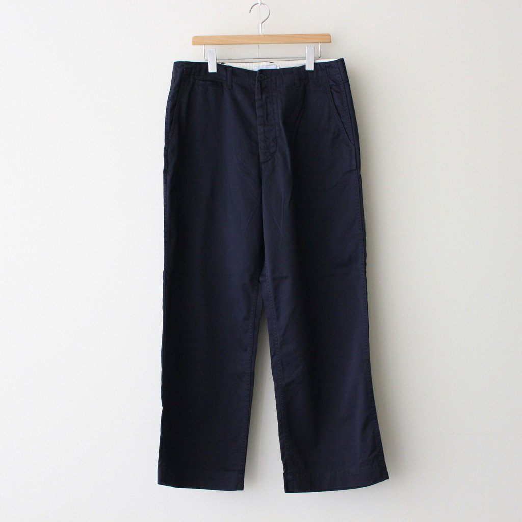 SUVIN CHINO WIDE STRAIGHT PANTS #NAVY [GM223-40144B] – 着楽