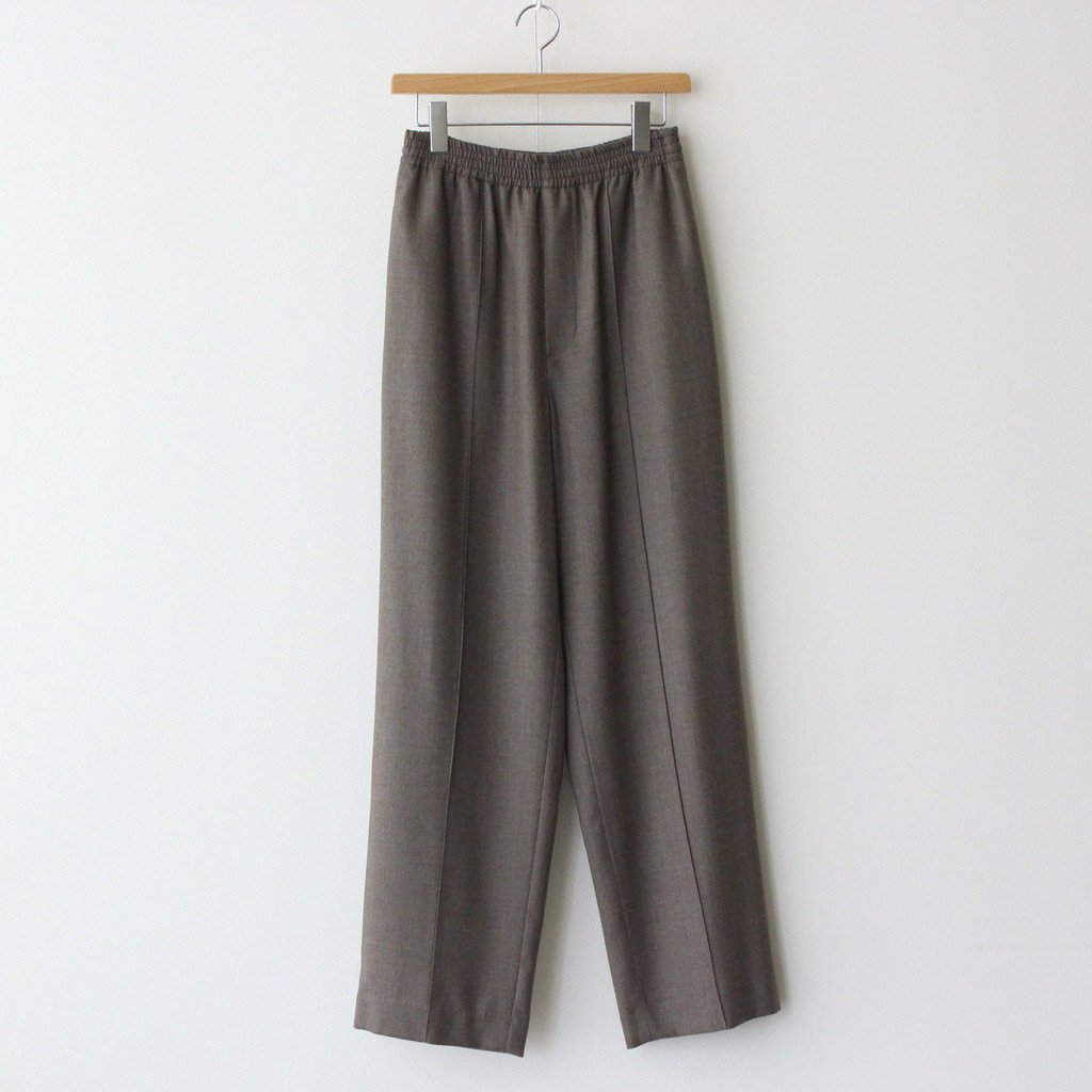 SUPER LIGHT WOOL EASY SLACKS #TOP BROWN [A22AP03OS] – 着楽